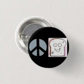 Frieden des Toast-Knopfes Button (Vorne & Hinten)