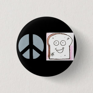 Frieden des Toast-Knopfes Button