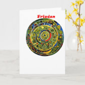 Frieden - Deutsch Karte (Gelbe Blume)
