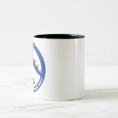 Frieden Die alte Mode - B-52G Blau Zweifarbige Tasse (Mittel)
