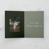 FRIEDEN, DIE SORRY CARD BIETEN DANKESKARTE (Innenseite)