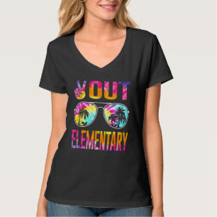 Frieden draußen Grundschule Tie Dye Abschluss letz T-Shirt