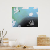 "Frieden" - Druck aus der Leinwand Justiz Poster (Küche)