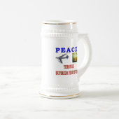 FRIEDEN DURCH DIE ÜBERLEGENE FIREPOWER BIERGLAS (VorderseiteRechts)