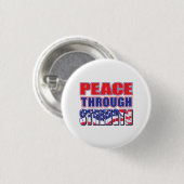 Frieden durch Kraft Button (Vorne & Hinten)