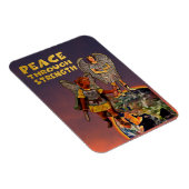 Frieden durch Kraft Magnet (Rechte Seite)