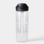 Frieden durch Kraft Trinkflasche (Rückseite)