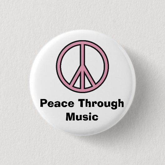 Frieden durch Musik Button (Vorderseite)