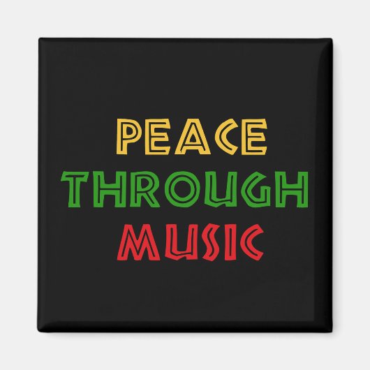 Frieden durch Musik Magnet (Vorne)