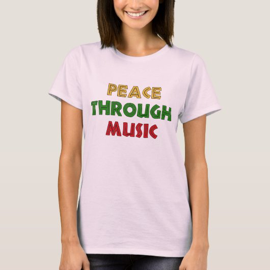 Frieden durch Musik T-Shirt (Vorderseite)