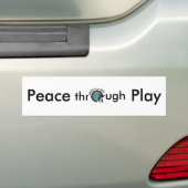 Frieden durch Spiel-Autoaufkleber Autoaufkleber (Auf Auto)