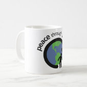 Frieden durch Spiel-Tasse Kaffeetasse (Vorderseite Links)