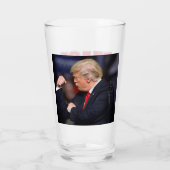 Frieden durch Stärke Trump Glas (Rückseite)
