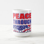 Frieden durch Stärke Trump Kaffeetasse (Mittel)