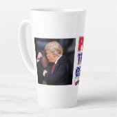 Frieden durch Stärke Trump Milchtasse (Linke Ecke)