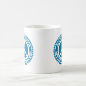 Frieden durch überlegene Feuerkraft - Blau Kaffeetasse (Mittel)