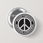 Frieden durch überlegene Feuerkraft Button (Vorne & Hinten)