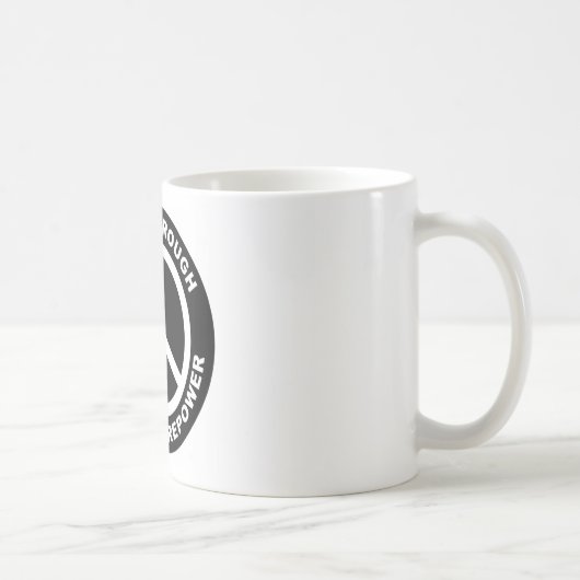 Frieden durch überlegene Feuerkraft Kaffeetasse (Rechts)