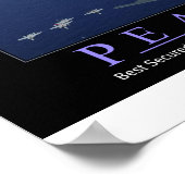 FRIEDEN durch überragende Feuerkraft Poster (Ecke)