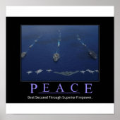 FRIEDEN durch überragende Feuerkraft Poster (Vorne)