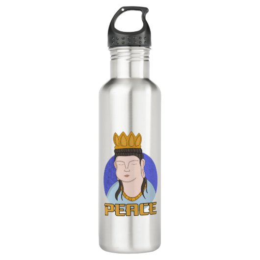 Frieden Edelstahlflasche (Vorderseite)