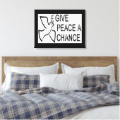 FRIEDEN EINE CHANCE LEINWANDDRUCK (Insitu (Schlafzimmer))