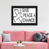 FRIEDEN EINE CHANCE LEINWANDDRUCK (Insitu (Wohnzimmer))