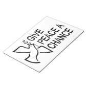 FRIEDEN EINE CHANCE NOTIZBLOCK (angewinkelt)