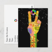 Frieden, Einheit, Teamwork Postkarte (Vorne/Hinten)