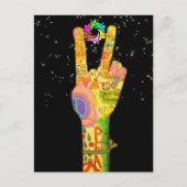 Frieden, Einheit, Teamwork Postkarte (Vorderseite)