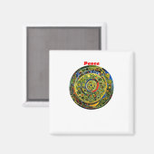 Frieden - Englisch Magnet (Vorderseite/Rückseite)