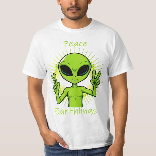 Frieden Erdlinge T-Shirt (Vorderseite)
