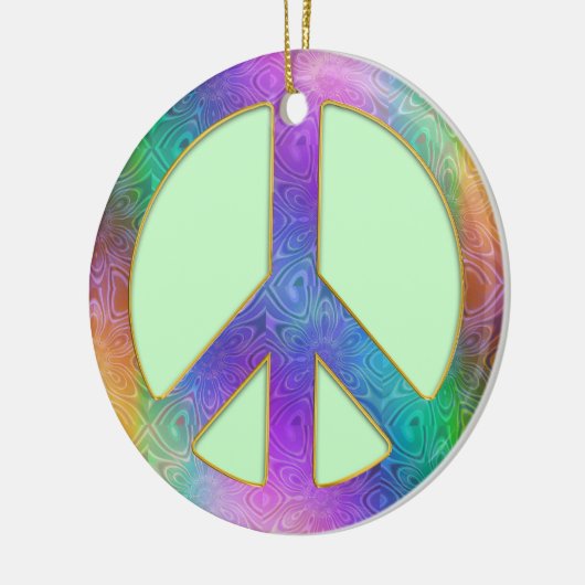 Frieden fängt innerhalb der keramik ornament (Links)