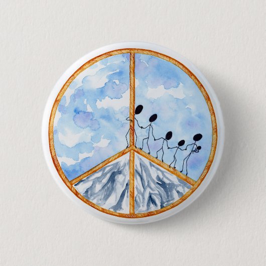 "Frieden fängt mit mir" Knopf an Button (Vorderseite)