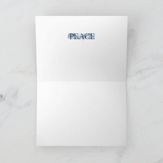 Frieden Feiertagskarte (Innenseite)