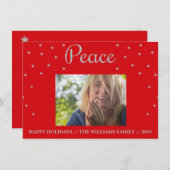 Frieden Feiertagskarte (Vorne/Hinten)