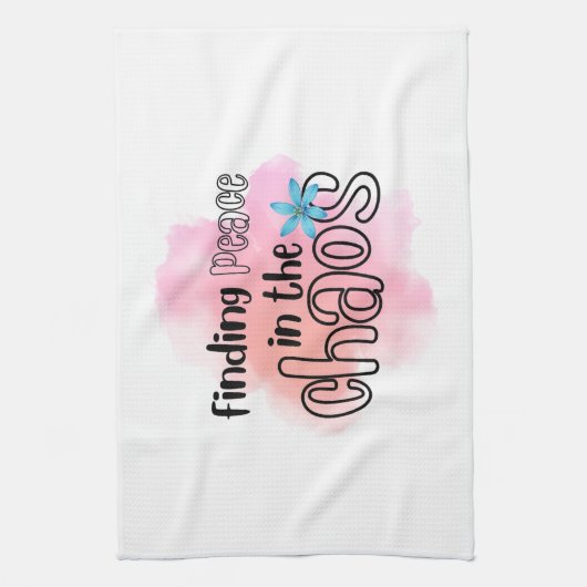 Frieden finden geschirrtuch (Vertikal)