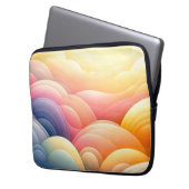 Frieden finden in den Puffy Dreamy Coluds Laptopschutzhülle (Vorderseite Links)