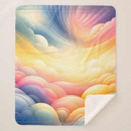 Frieden finden in den Puffy Dreamy Coluds Sherpadecke