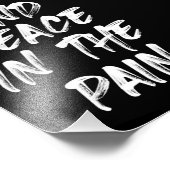 Frieden finden in den Schmerzen Fotodruck (Ecke)