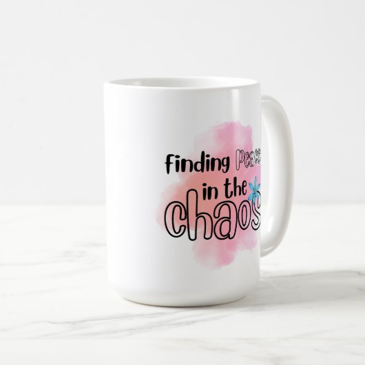 Frieden finden kaffeetasse (VorderseiteRechts)