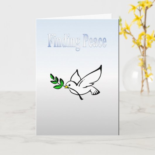 Frieden finden karte (Gelbe Blume)