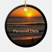 Frieden finden keramik ornament (Hinten)