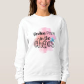 Frieden finden sweatshirt (Vorderseite)