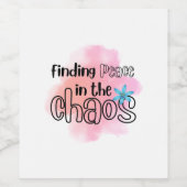 Frieden finden weinetikett (Einzelnes Label)