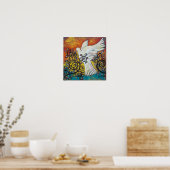 Frieden flog hinein poster (Küche)