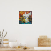 Frieden flog hinein poster (Küche)