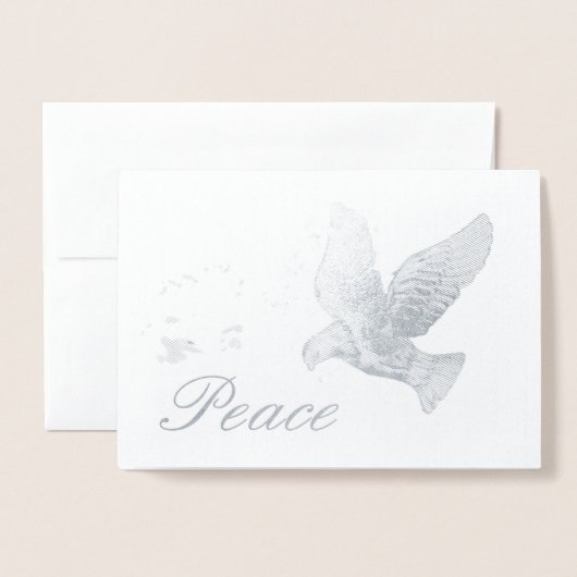 Frieden Folienkarte (Vorderseite mit Umschlag)