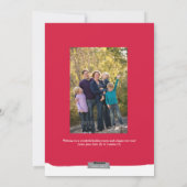 Frieden | Fotokarte für den Urlaub Feiertagskarte (Rückseite)