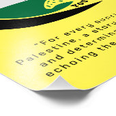 FRIEDEN, Freier palästinensischer T - Shirt Fotodruck (Ecke)